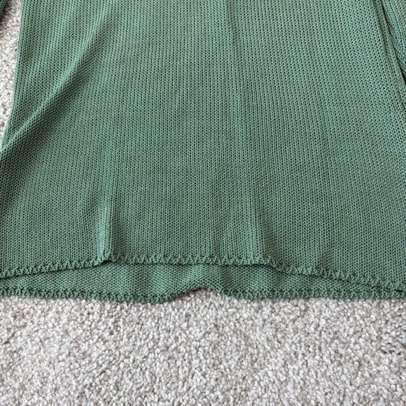 Max Mara Boatneck Sweater Size Small Green Knitting Yarn Italy Beach Coastal - Picture 4 of 11
